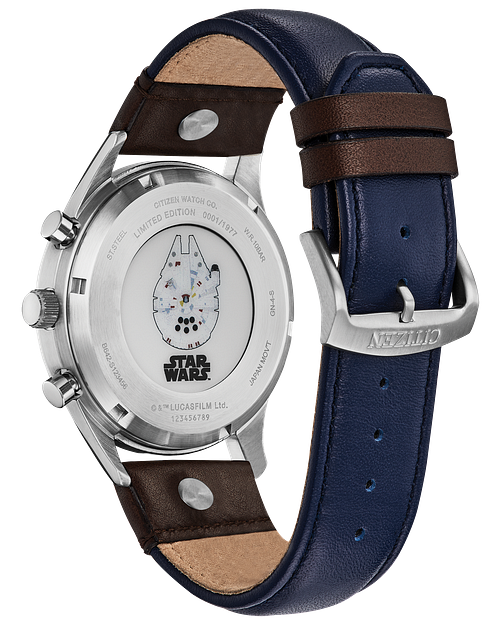 Han Solo Blue Dial Leather Strap CA7021-04W | CITIZEN